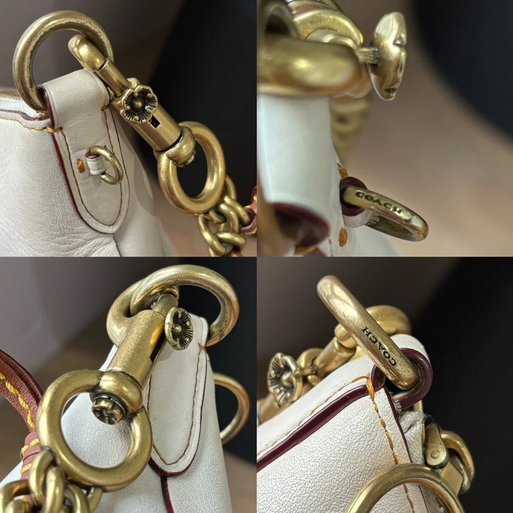 COACH Duffle 12 Bag With Rose Applique